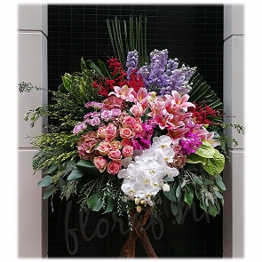 OP66 Grand Opening Flower Basket – 大飛燕草 開張花籃 OP66 Grand Opening Flower Basket – 大飛燕草 開張花籃